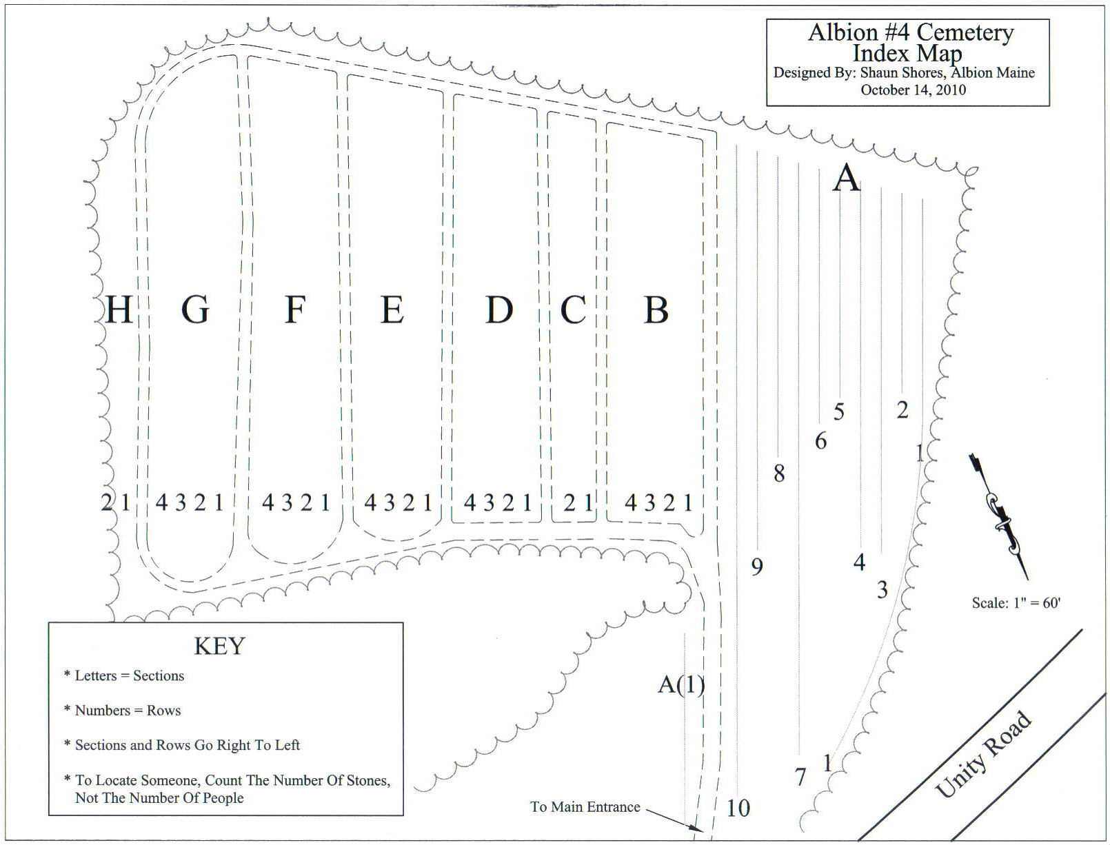 Number 4 Cemetery Map